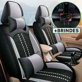 Capa Universal Completa para Carro em Couro Legítimo com AirBag